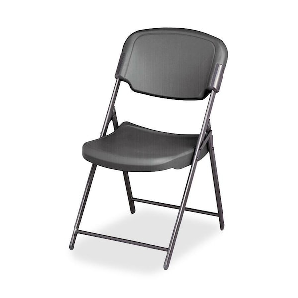 Iceberg Rough n Ready Commercial Folding Chair, Charcoal Seat/Back/Frame, 18.5 in W x 21.5 in D x 35.5 in H ICE64007 - main